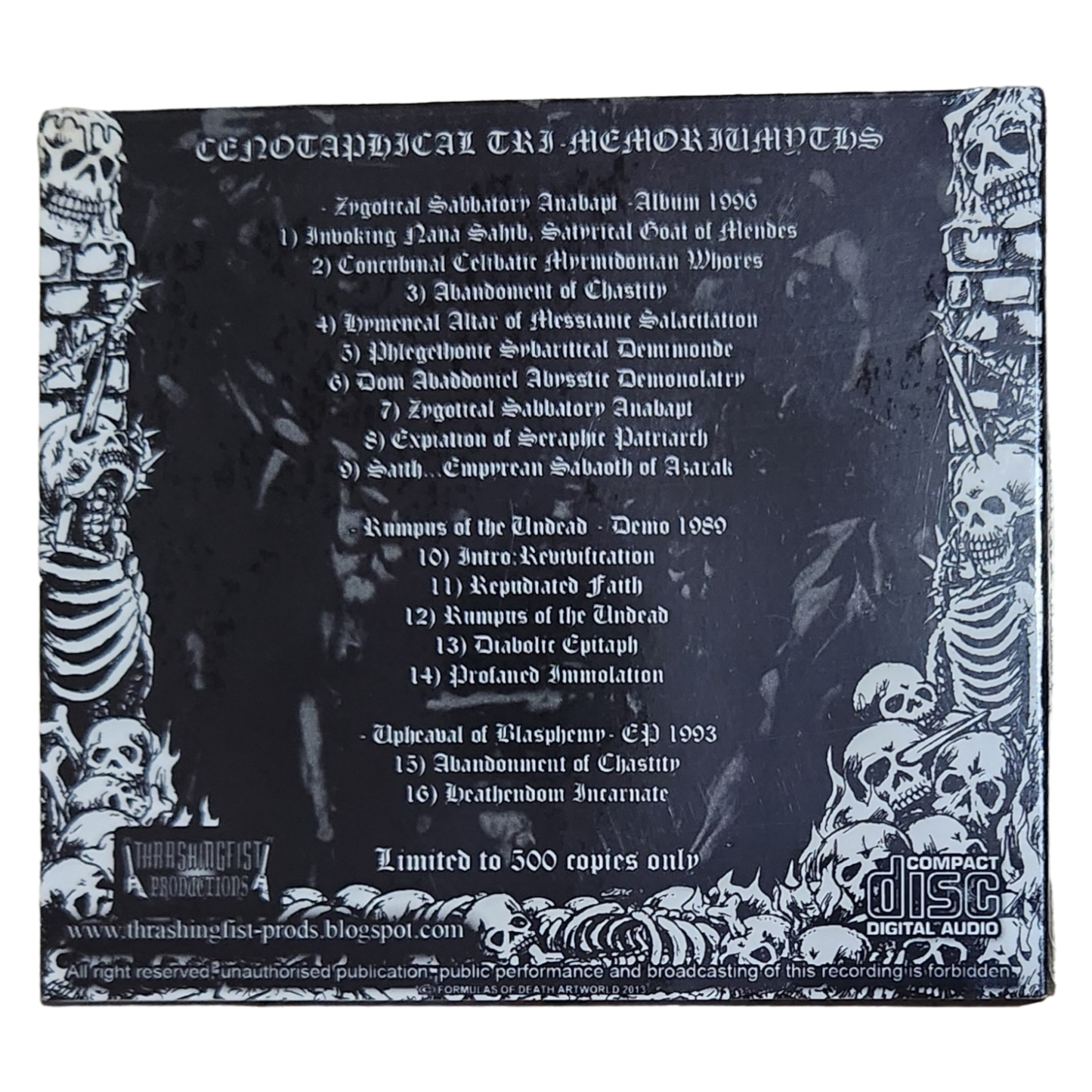 ABHORER [Black Thrash SGP] -Cenotaphical Tri-Memoriumyths CD (New)