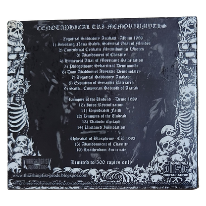 ABHORER [Black Thrash SGP] -Cenotaphical Tri-Memoriumyths CD (New)